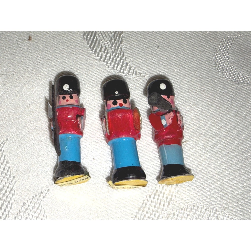 Three Doll House Miniature Soldiers - See Description for Details